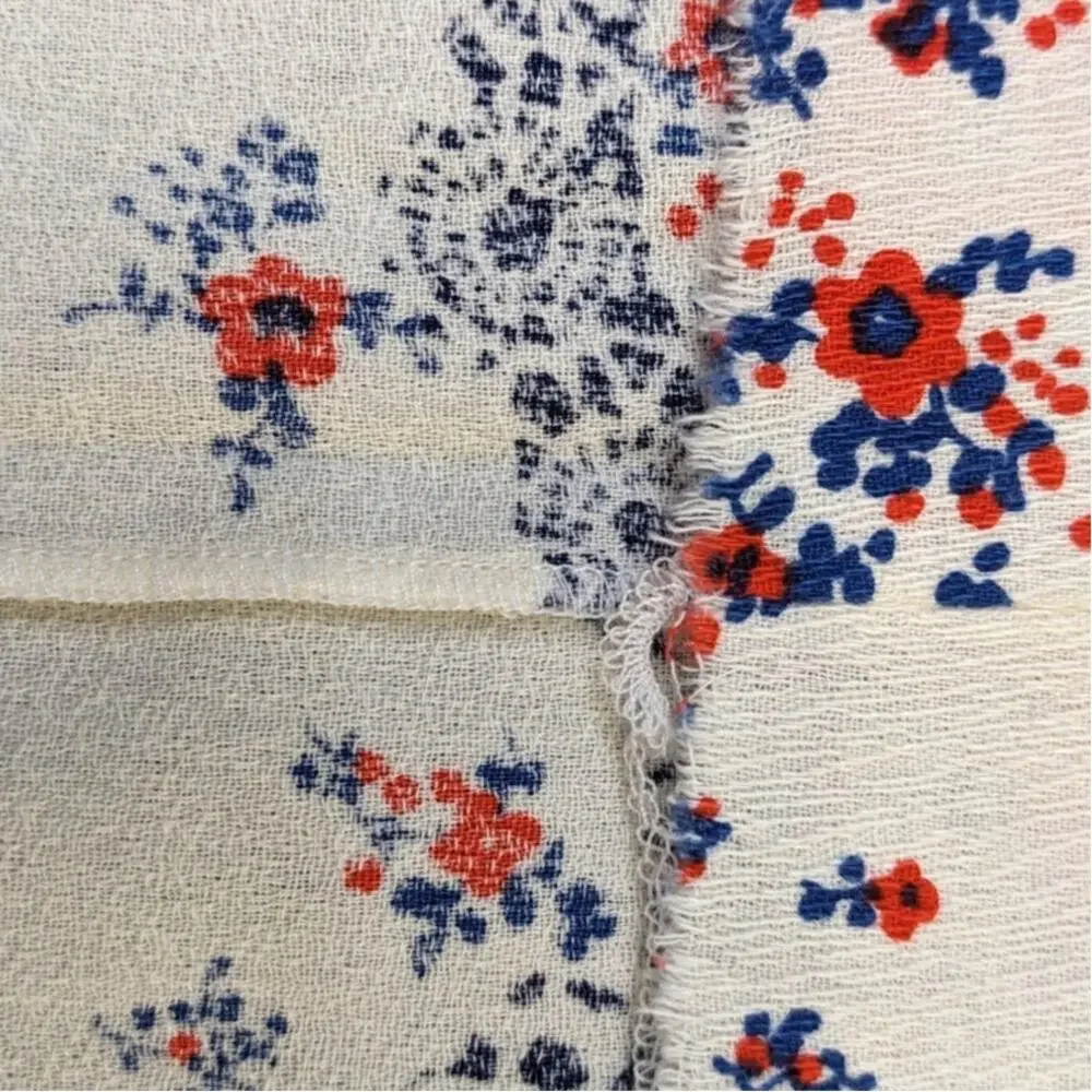 Lot Vintage 1970's Patriotic Fabrics 2 7/8 Yds HAWAIIAN & 3/4 Yd KLOPMAN MILLS